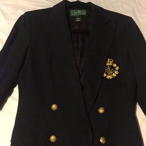 Ralph Lauren crest blazer (Dark Blue)